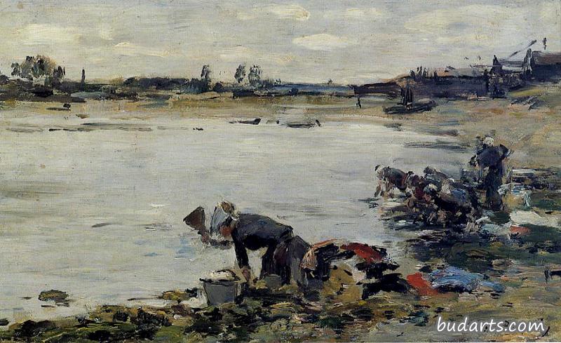图克河岸上的洗衣妇