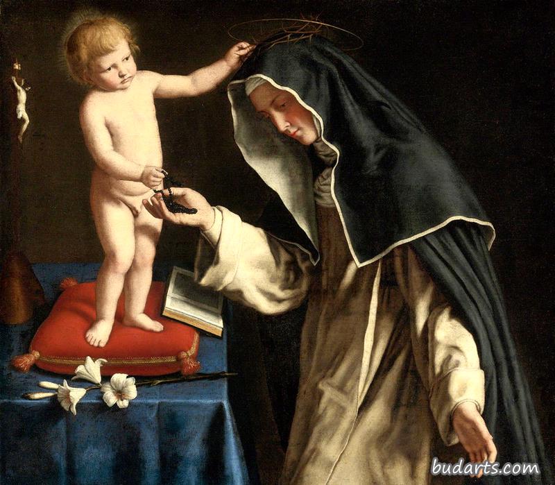 锡耶纳圣凯瑟琳与基督孩子