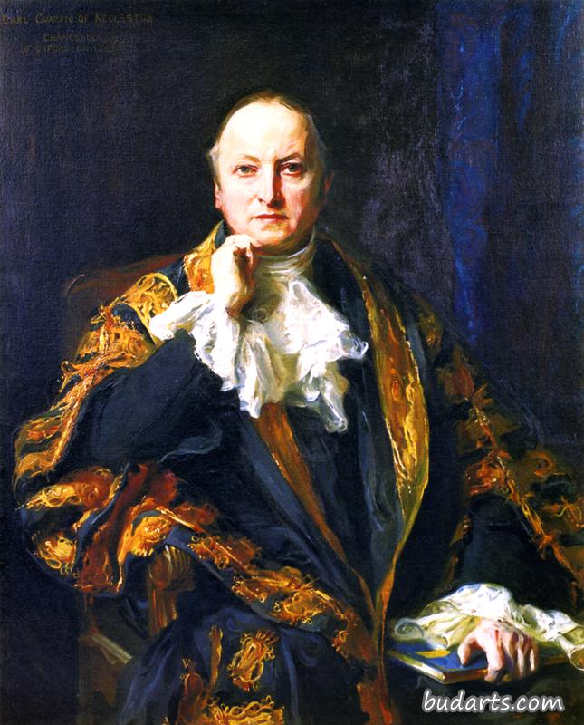 乔治·纳撒尼尔的肖像，基德尔斯顿伯爵柯森