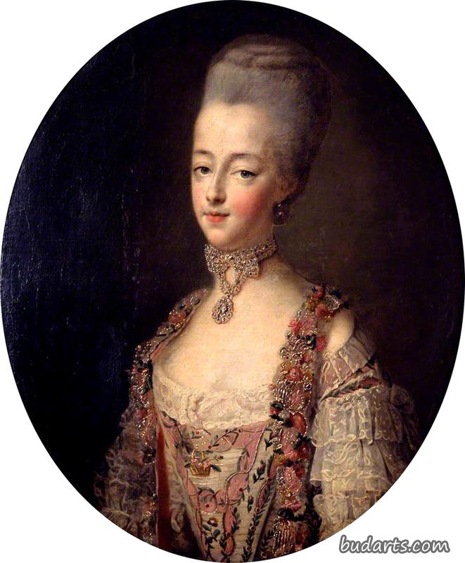 玛丽·安托瓦内特，法国女王，穿着宫廷礼服