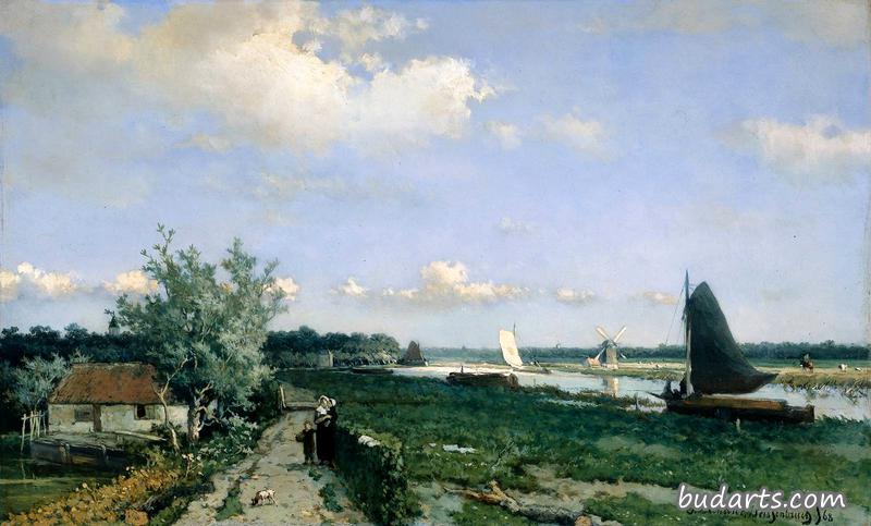 荷兰运河风景