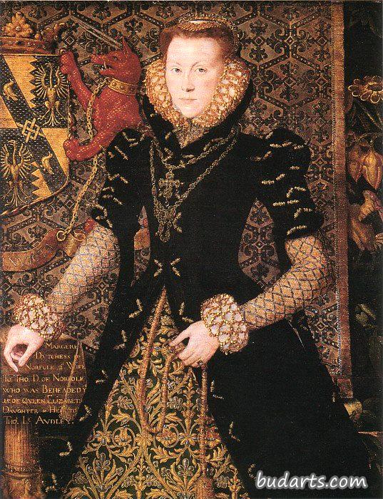 诺福克公爵夫人玛格丽特·奥德利的肖像