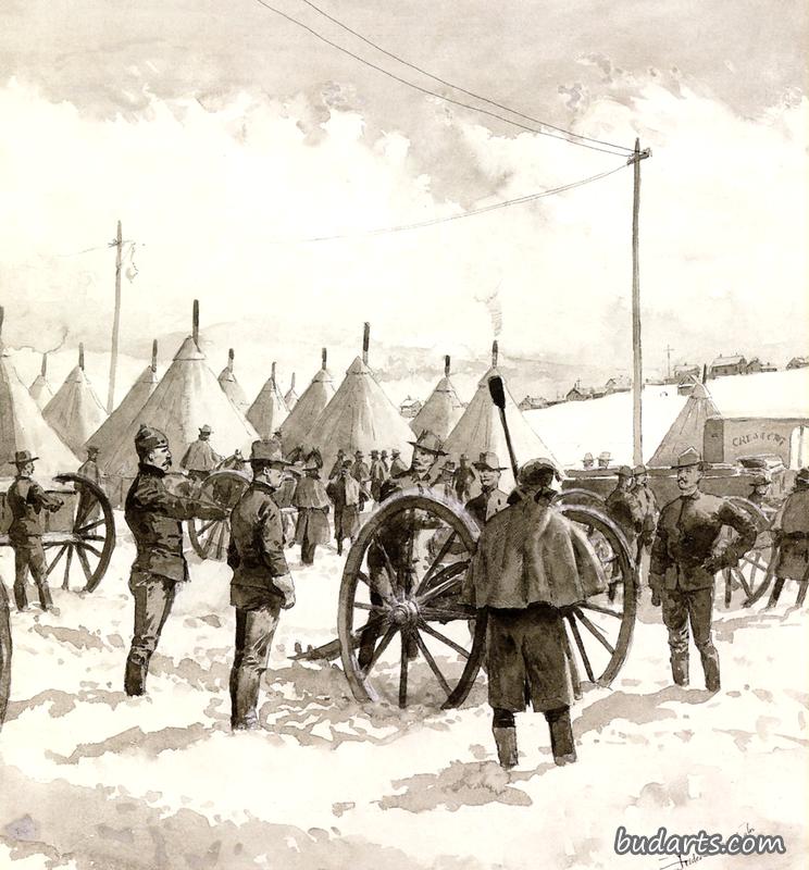莱德维尔的坚决打击-丹佛市在麦金蒂尔营地的炮台