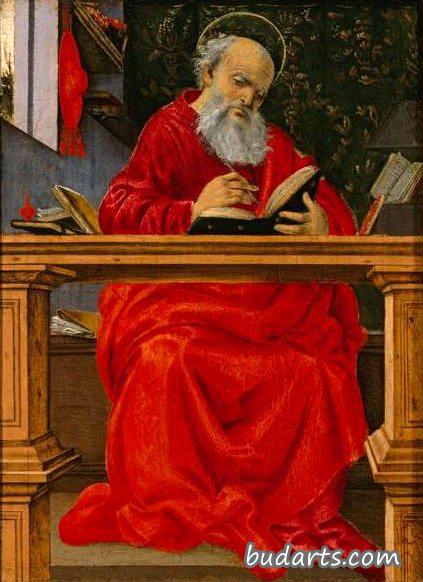 圣哲罗姆在书房里