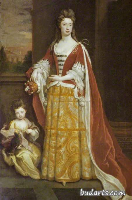 肯特公爵夫人杰米玛和她的女儿杰米玛·格雷夫人