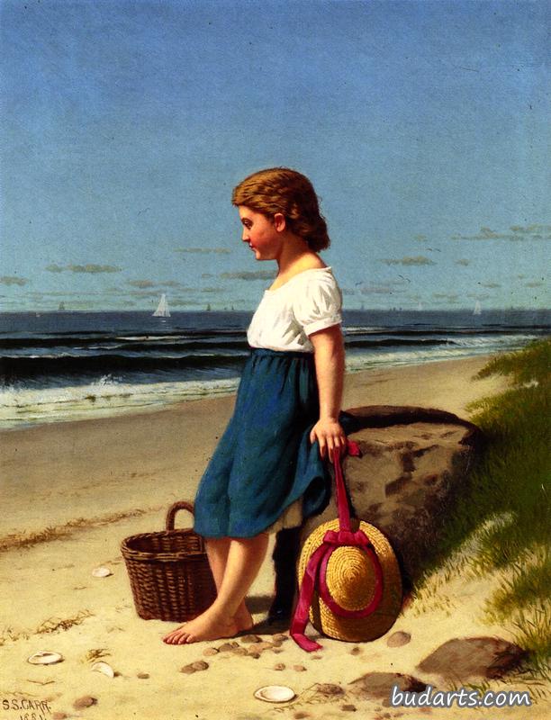 海边的小女孩