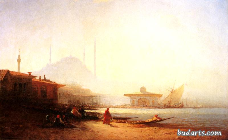 君士坦丁堡，日落
