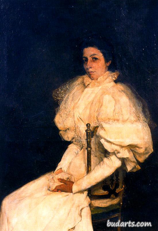 玛丽亚·德尔罗萨里奥·米隆和加西亚-伯爵夫人的肖像
