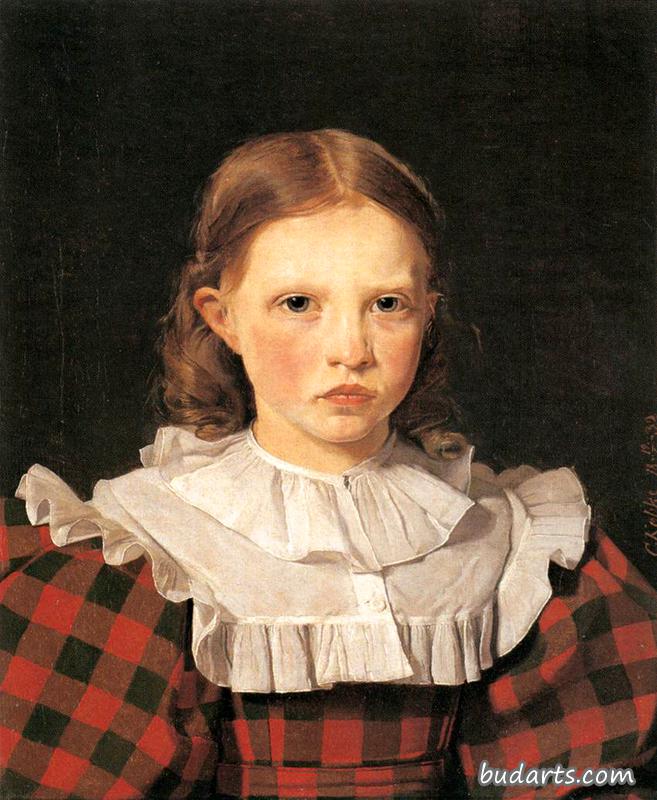 阿道夫Købke的肖像，艺术家的妹妹