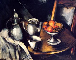 Still Life with Compote Dish and Coffee Pots