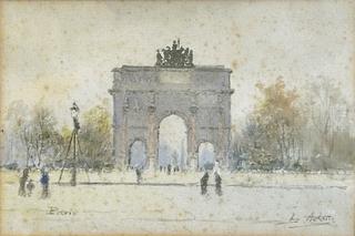 Paris, l'arc de triomphe du Carrousel
