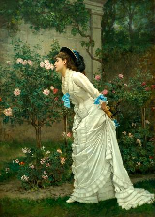 Girl and Roses