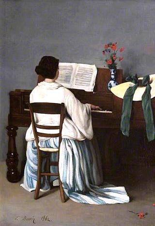Woman at a Spinet