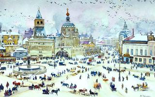 冬季的卢比扬卡广场