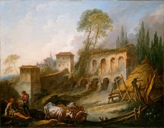 Imaginary Landscape with the Palatine Hill from Campo Vaccino