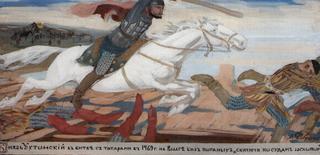 乌克托姆斯基王子与鞑靼人在伏尔加河上的战斗