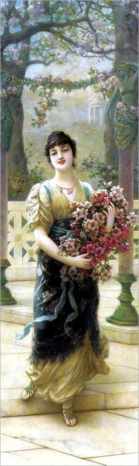 A Lady with Flowers