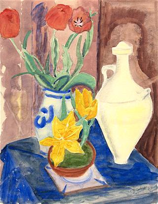 Still Life with Flowers and Arabian Jug