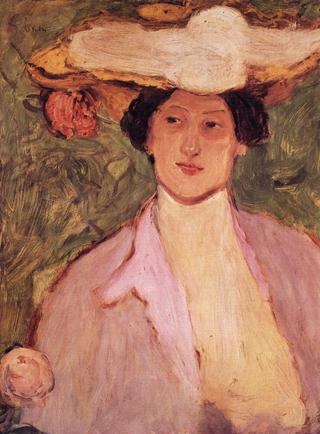 Woman in a Pink Hat
