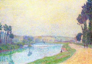 Banks of the Oise at Dawn, Pontoise