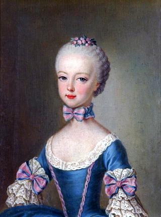 Portrait of Archduchess Maria Antonia of Austria at the age of seven years