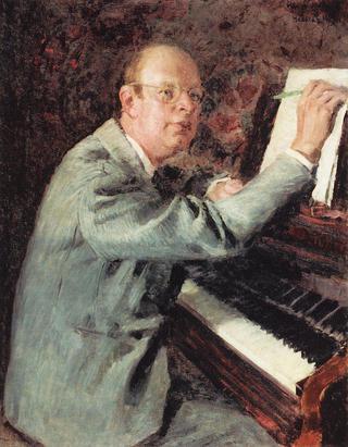 作曲家谢尔盖·普罗科菲耶夫画像
