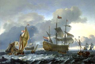荷兰攻击麦德韦：“皇家查尔斯”号进入荷兰水域，1667年6月12日