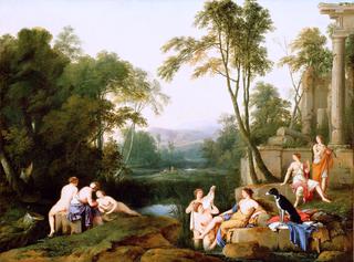 Diana and Her Nymphs in a Landscape