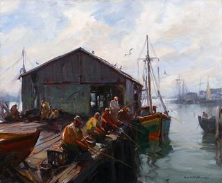 Smelt Fisherman, Gloucester Harbor