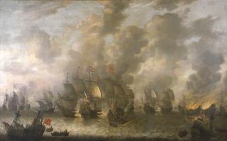 The Battle of Scheveningen, 31 July 1653.