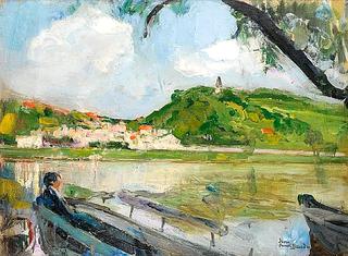 Man on the Bank of a River