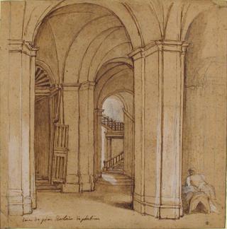 Staircase in the Palazzo Barberini, Palestrina