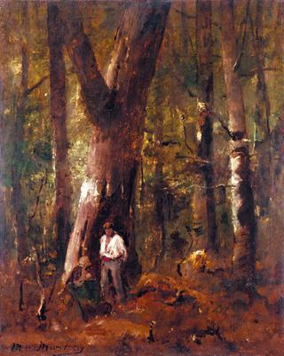 Forest Landscape with Two Figures