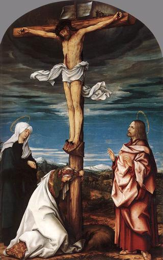 Crucifixion with Mary, Mary Magdalen and Saint John the Baptist