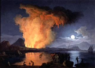 View of the Eruption of Mount Vesuvius