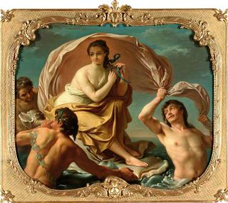 Galatea Frolicking in the Water with the Tritons