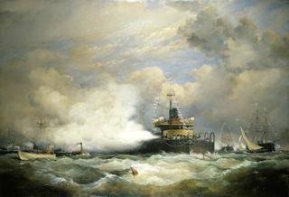 HM Turret Ship 'Devastation' at Spithead