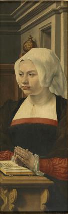 Portrait of a Female Donor (part of triptych)