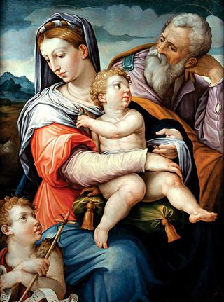 圣洁的家庭与婴儿，施洗圣约翰