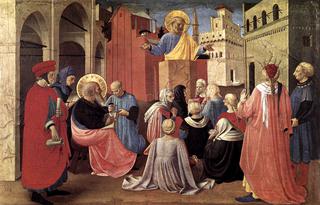 Saint Peter Preaching in  the Presence of Saint Mark