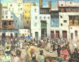 Market Scene, Fez