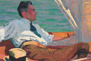 Portrait of Richard Buhler in the sail boat