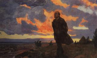 Vladimir Lenin on Lake Razliv