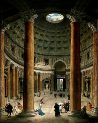 The Interior of the Pantheon in Rome