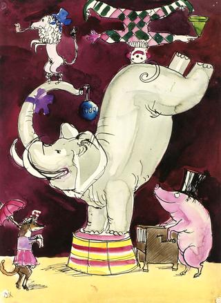 Picture Book for 'Muggeli' 09 (Circus with Performing Elephant)