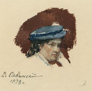 Woman in Blue Hat