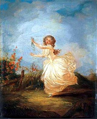 Lady Running in a Field