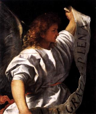 Polyptych of the Resurrection: Archangel Gabriel (detail)