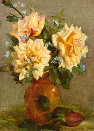 Still Life with Pink Roses