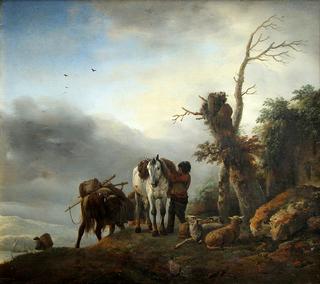 Landscape with Packhorses